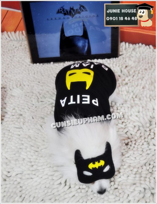 Junie House chuyên cung cấp trang phục cosplay cho chó mèo như áo Adidog có mũ, hiệp sĩ cao bồi, trang phục Superman, Cướp biển, trang phục Batman cho chó mèo... Hotline 0901 18 46 48