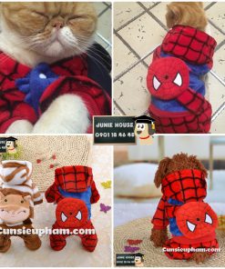 Junie House chuyên cung cấp trang phục cosplay cho chó mèo như áo Adidacog có mũ, hiệp sĩ cao bồi, trang phục Superman, Cướp biển, áo spiderman cho chó mèo... Hotline 0901 18 46 48
