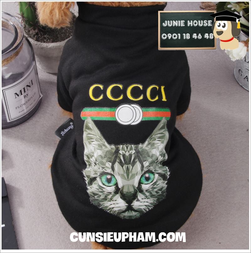 Junie House chuyên cung cấp quần áo cho chó, quần áo chó mèo, đồ chơi cho chó mèo, áo thun hình mèo dành cho boss... Hotline 0901 18 46 48